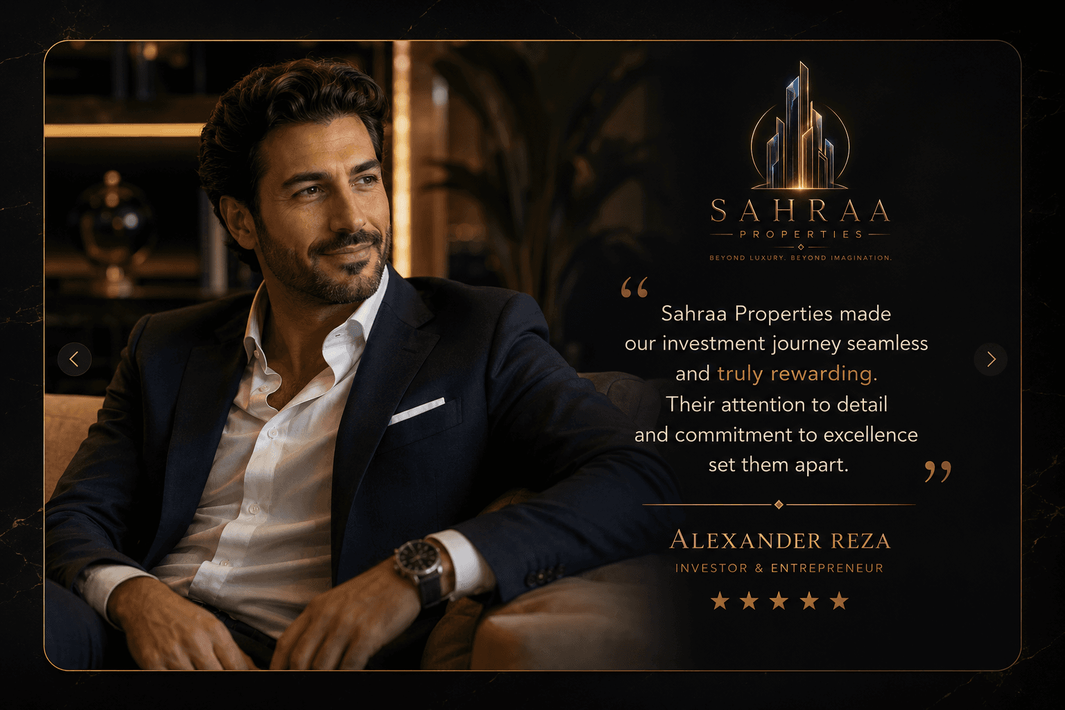 Alexander Reza — client testimonial