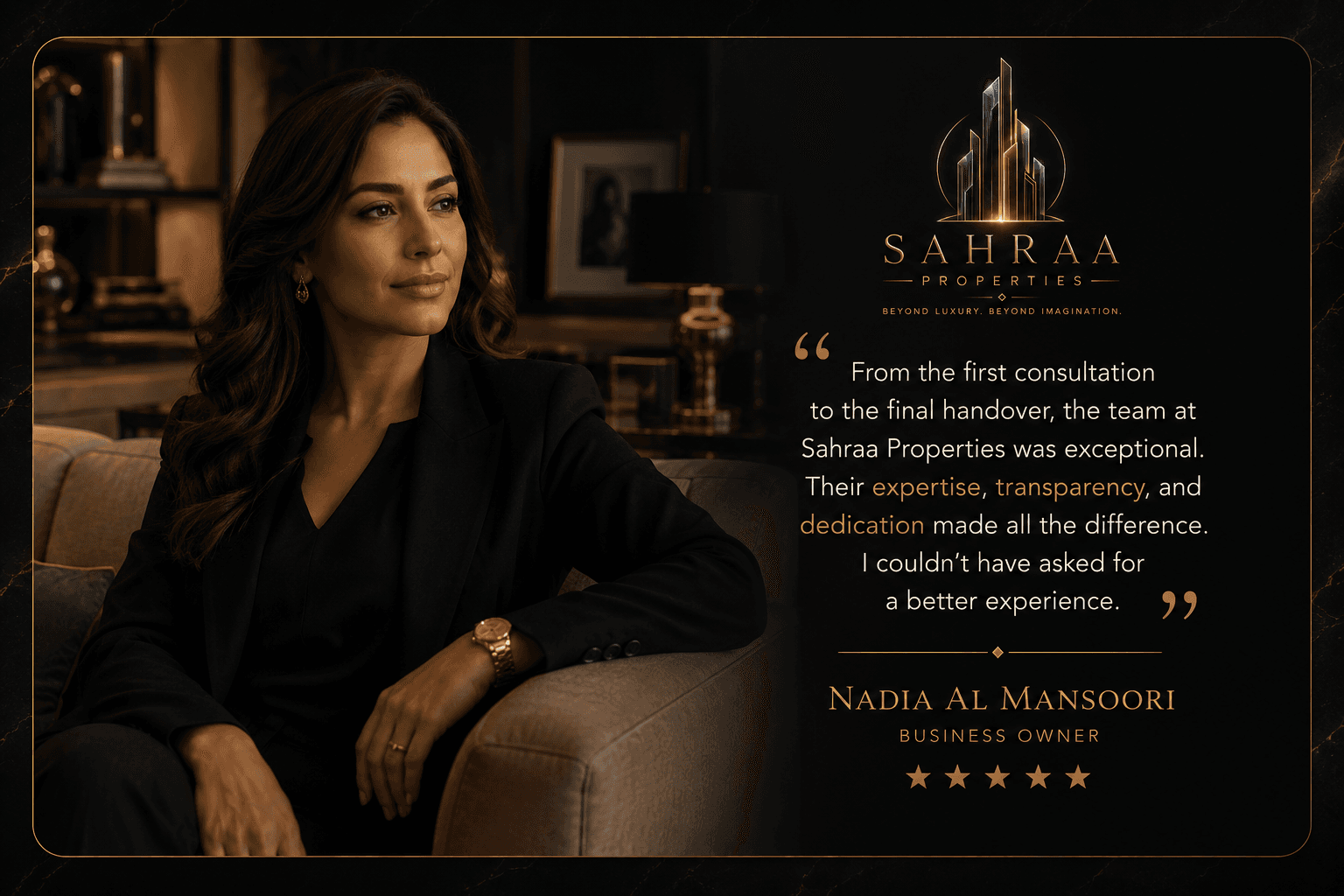 Nadia Al Mansoori — client testimonial